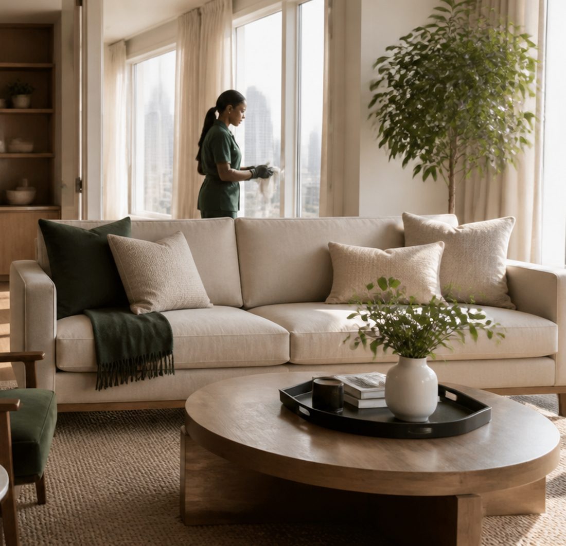 Finished living room ready to enjoy